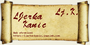 LJerka Kanić vizit kartica